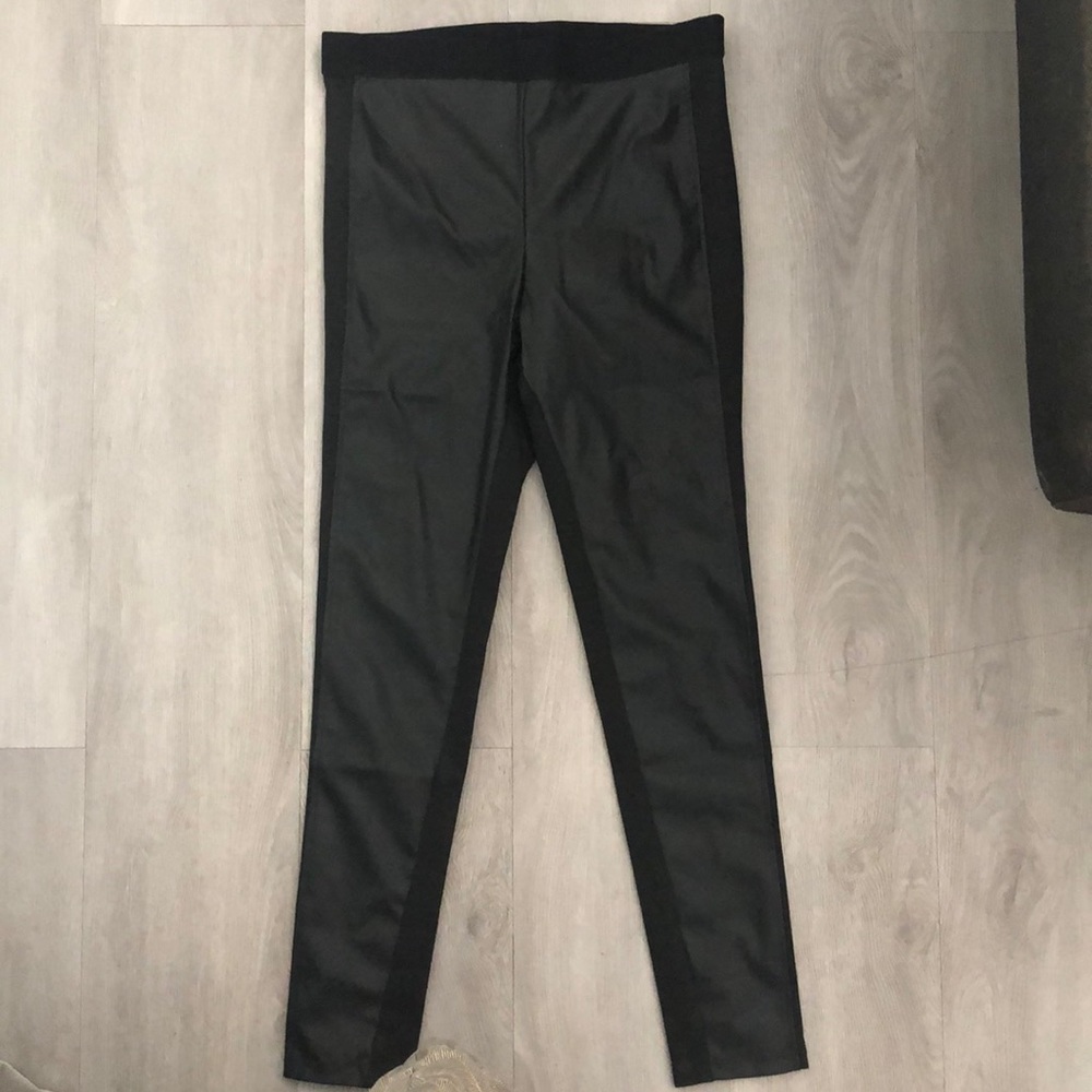 BCBG MaxAzria Faux Leather Front Pant